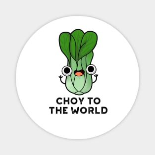 Choy To The World Cute Bok Choy Veggie Pun Magnet